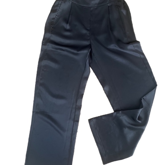Rachel Zoe Satiny Elegant Chic Evening Dress Event Pants - Picture 1 of 5